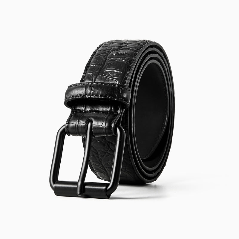 Factory-Direct Elegance Men's Belt with Alligator Embossing